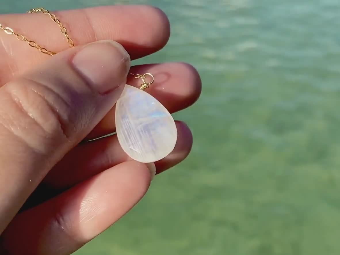 ★ROSEMONT★ 14K necklace (June birthstone) RS1311 June Birthstone Necklace | 14k real gold & moonstone