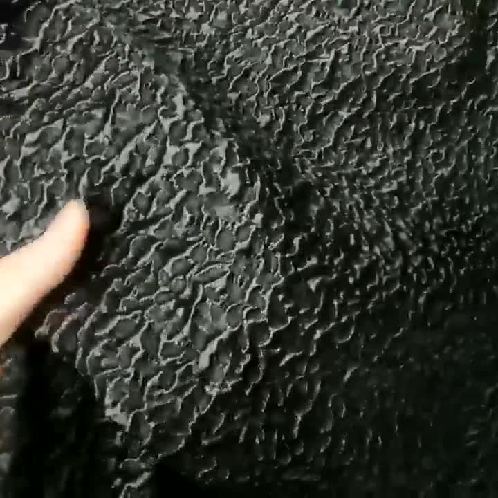 Black Jacquard Fabric, 3D Creases Fold Fabric, Pleated Texture