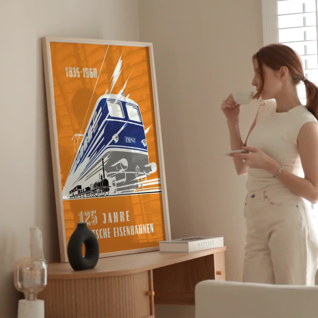 ドイツ連邦の鉄道写真集　BUNDESBAHN ALBUM 1945 - 1960 Poster Deutsche Bundesbahn 