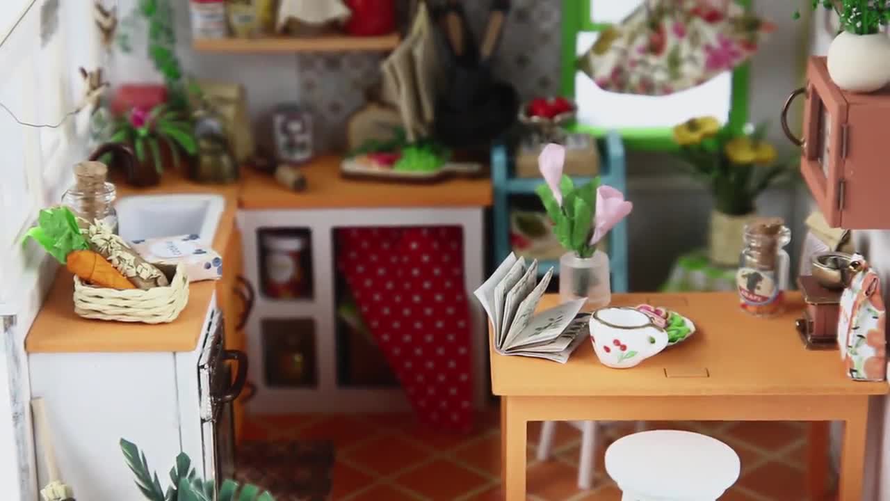 Jason's Kitchen DIY Miniature Dollhouse Kit