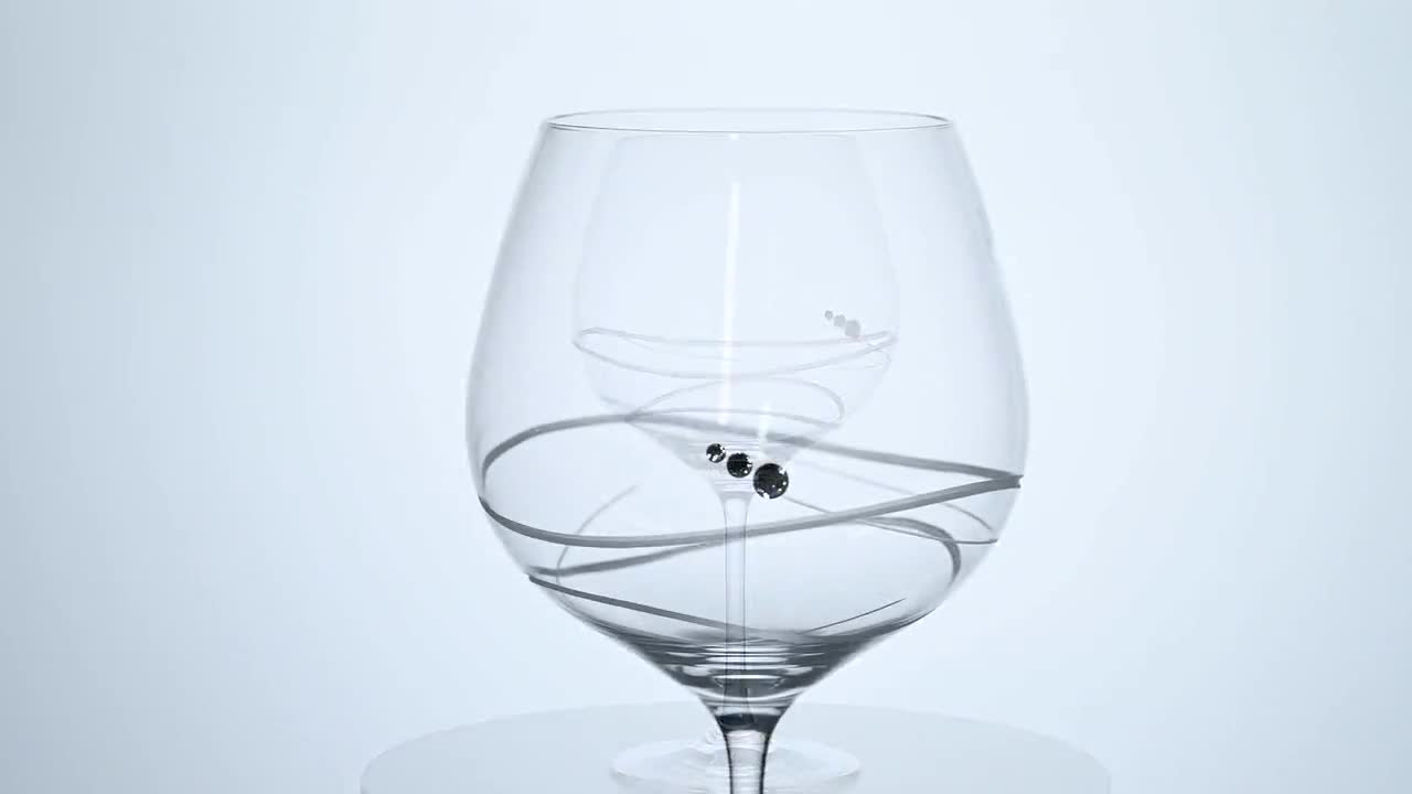 DIAMANTE Set di 2 bicchieri da cocktail Martini in cristallo senza