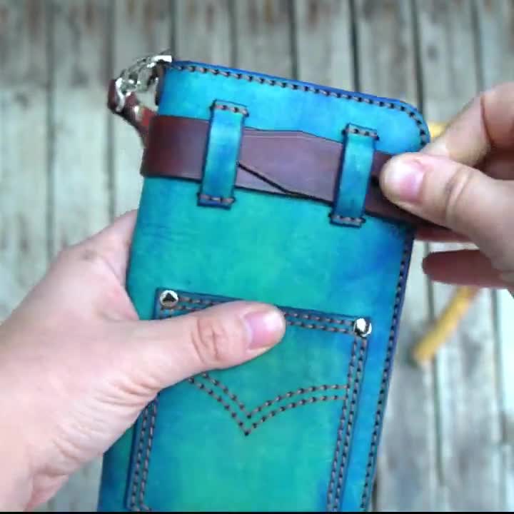 JEANS Long Wallet Leather Pattern / PDF Pattern for Leather Crafting