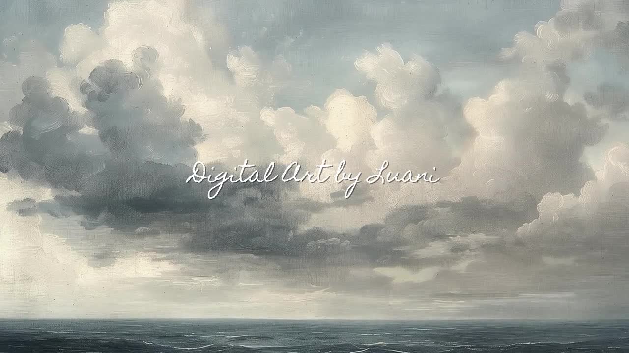 海景油絵：海上の嵐雲（デジタルダウンロード） - Etsy 日本