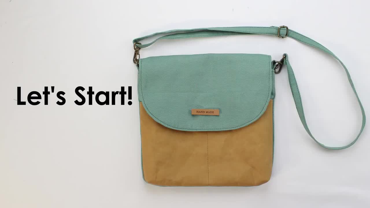 Danica Bag PDF Sewing Pattern with Video Tutorial, easy sewing pattern