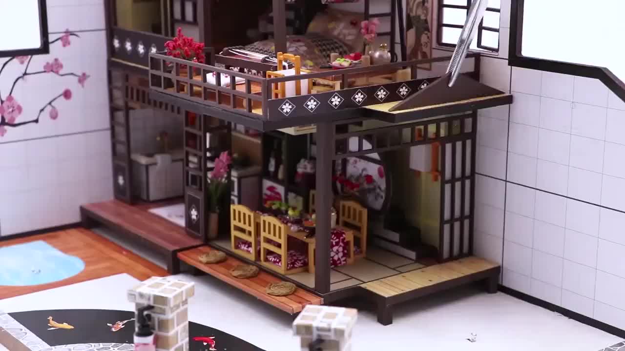 Kit de Maison de Poupée Miniature Maquette Kit DIY Dollhouse en