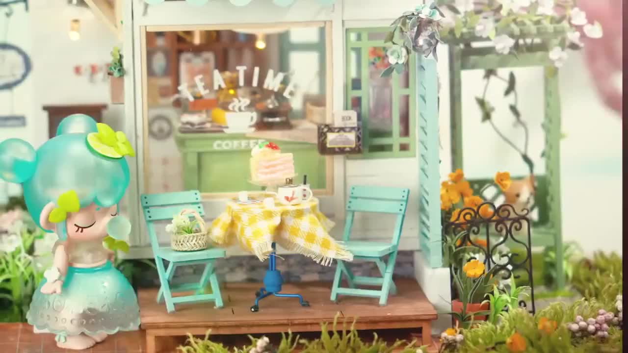 1: 24 DIY Miniature Dollhouse Kit With LED Light flowery - Etsy