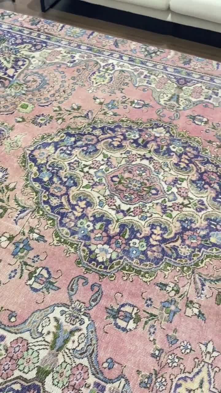 Area Carpet, Vintage Rug, Turkish Rug, top Antique Carpet, 58x95 Inc Purple Carpet, Office Indoor Rugs, Turkey Floor Rug, 1140