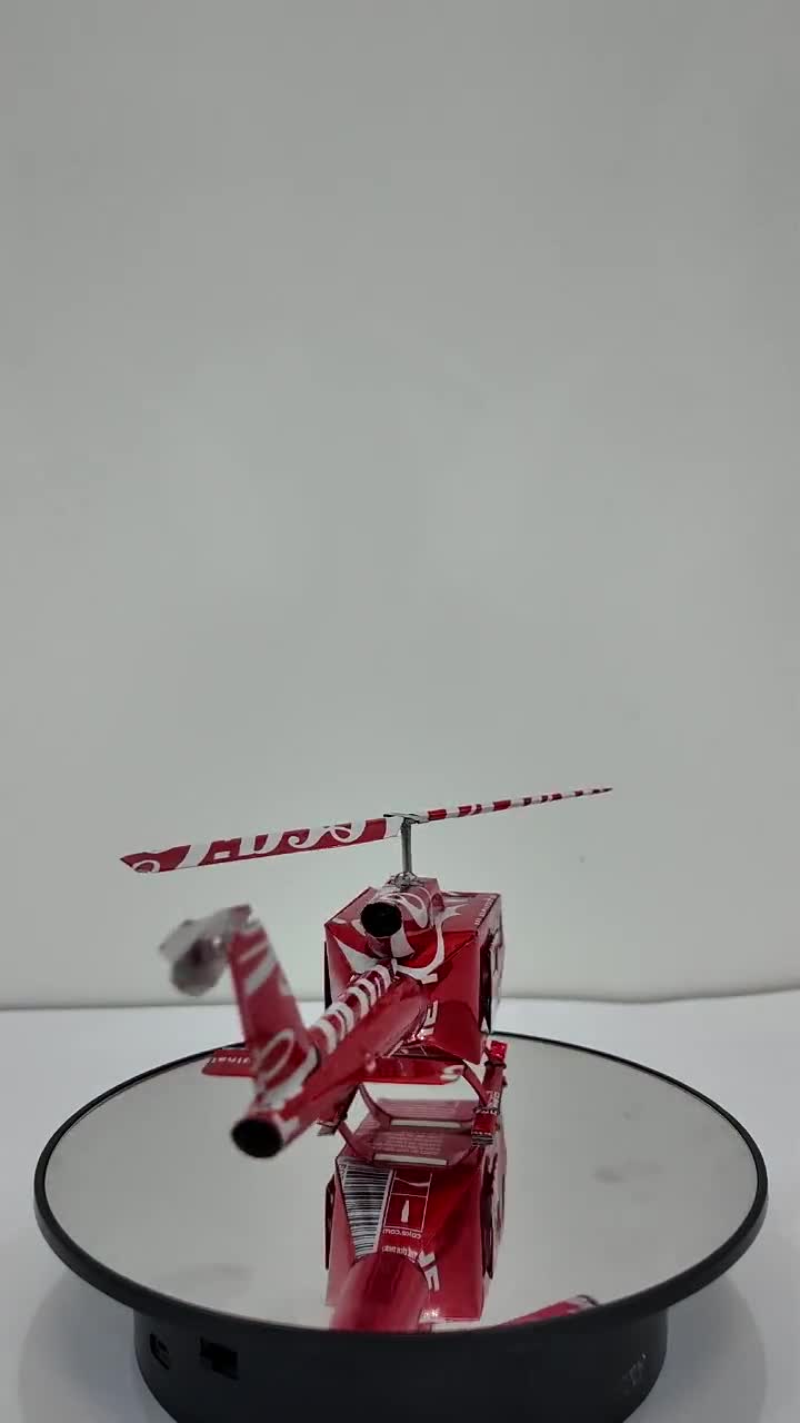 Coca-cola Can Helicopter Model: Upcycled Soda Can Craft, Eco
