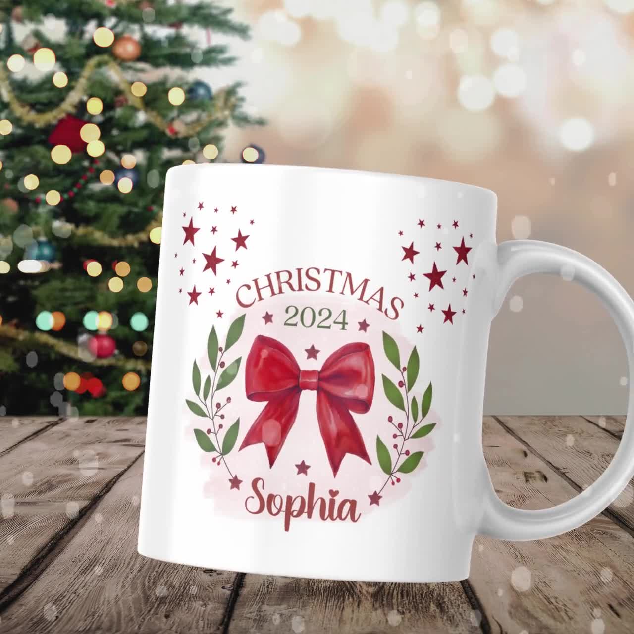 Adesivi Natalizi UV DTF Per Tazze | 6 Pezzi Con Motivi Di Natale | Trasferimento Sticker Per Personalizzare Bicchieri, Regali Fai Da Te