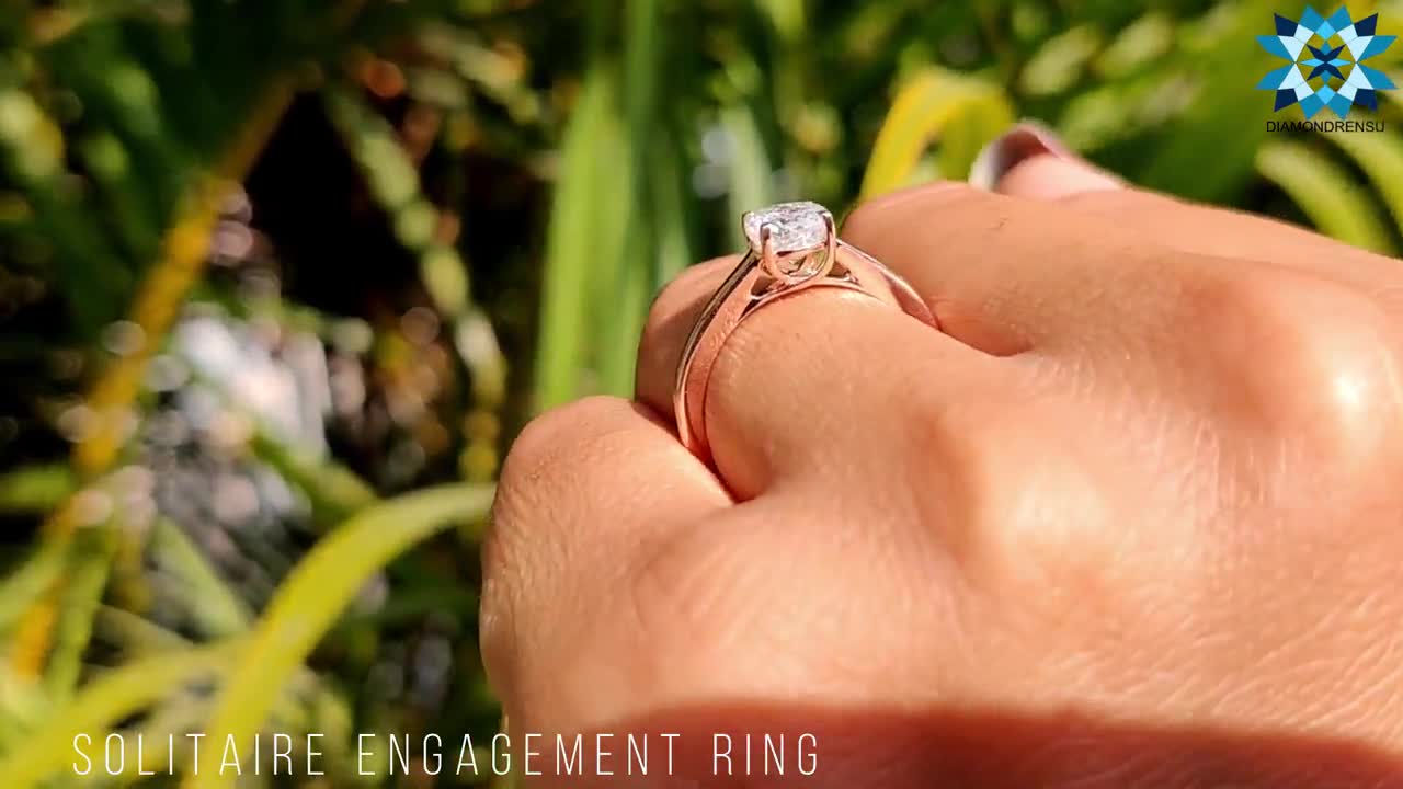 Buy Antique 1.04 CT Portuguese Cut Colorless Moissanite Solitaire Ring, Engagement  Ring, Vintage Rose Gold Wedding Ring, Anniversary Gift Ring Online in India  