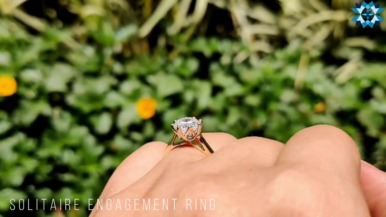 1.53Ct Oval Colorless Moissanite Bubble Band Engagement Ring 14k Solid Rose  Gold