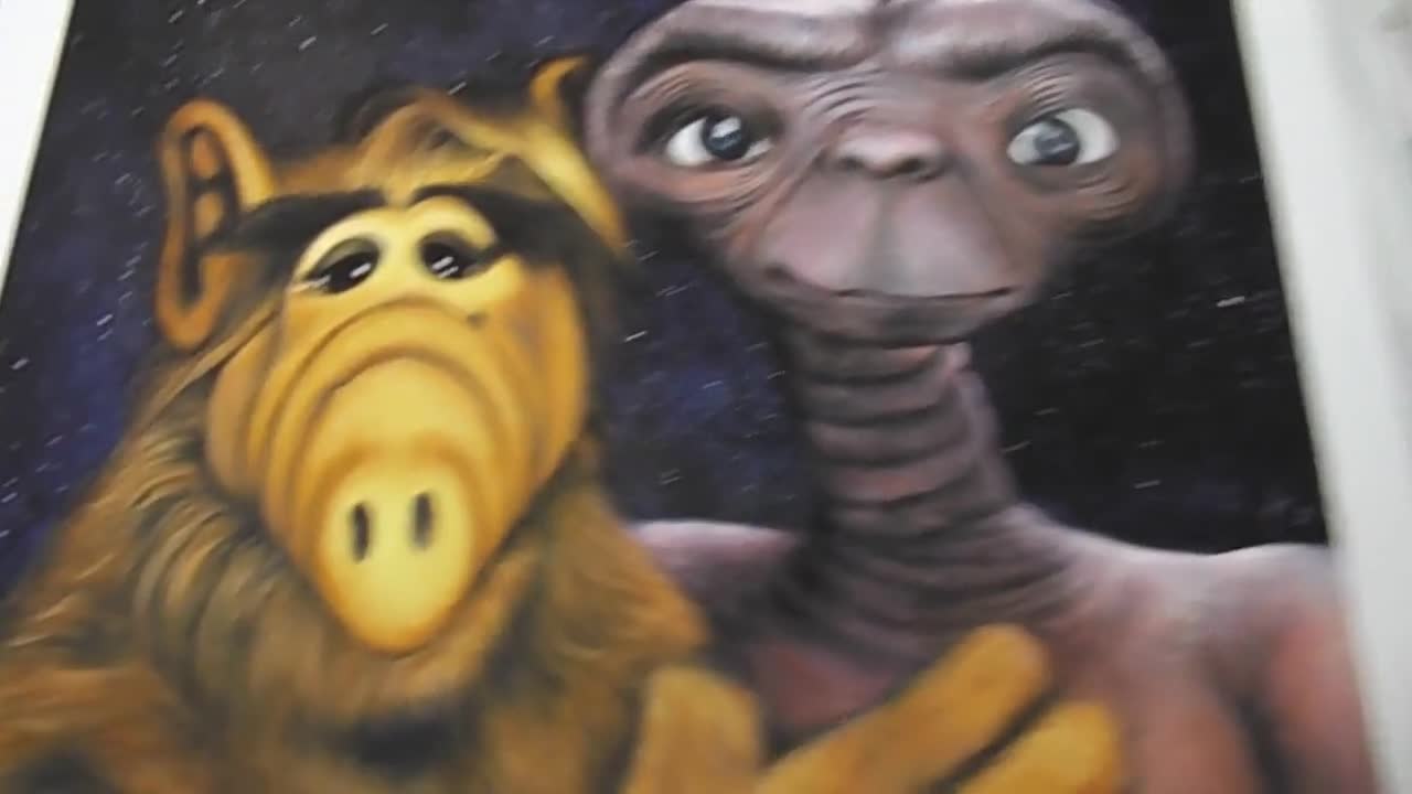 E.T ALF Collection, E.T Collection, Alf Series, Retro Art, Geek 
