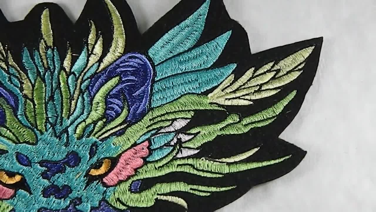 Dragon Patch Dragon Back Patch Dragon Embroidered Patch Large