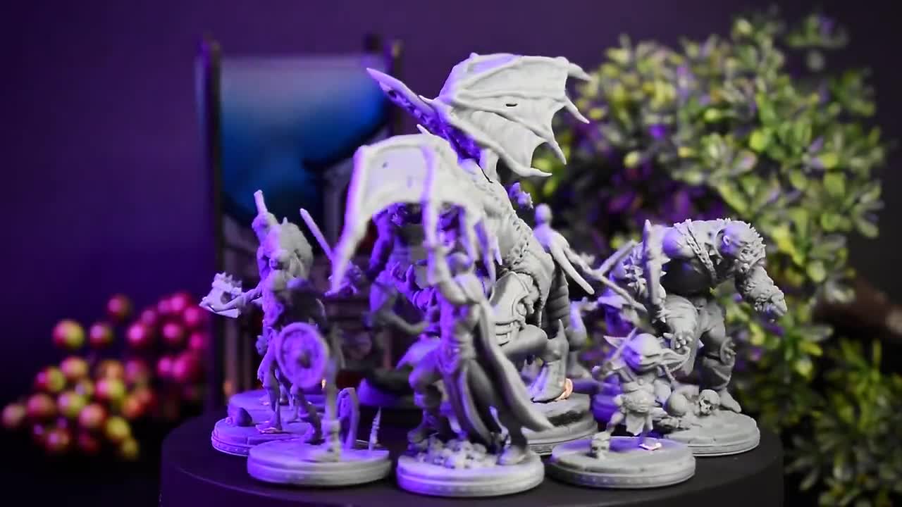 Classic Monsters X10 Miniatures Set: 28/32/38mm Fantasy RPG Mini