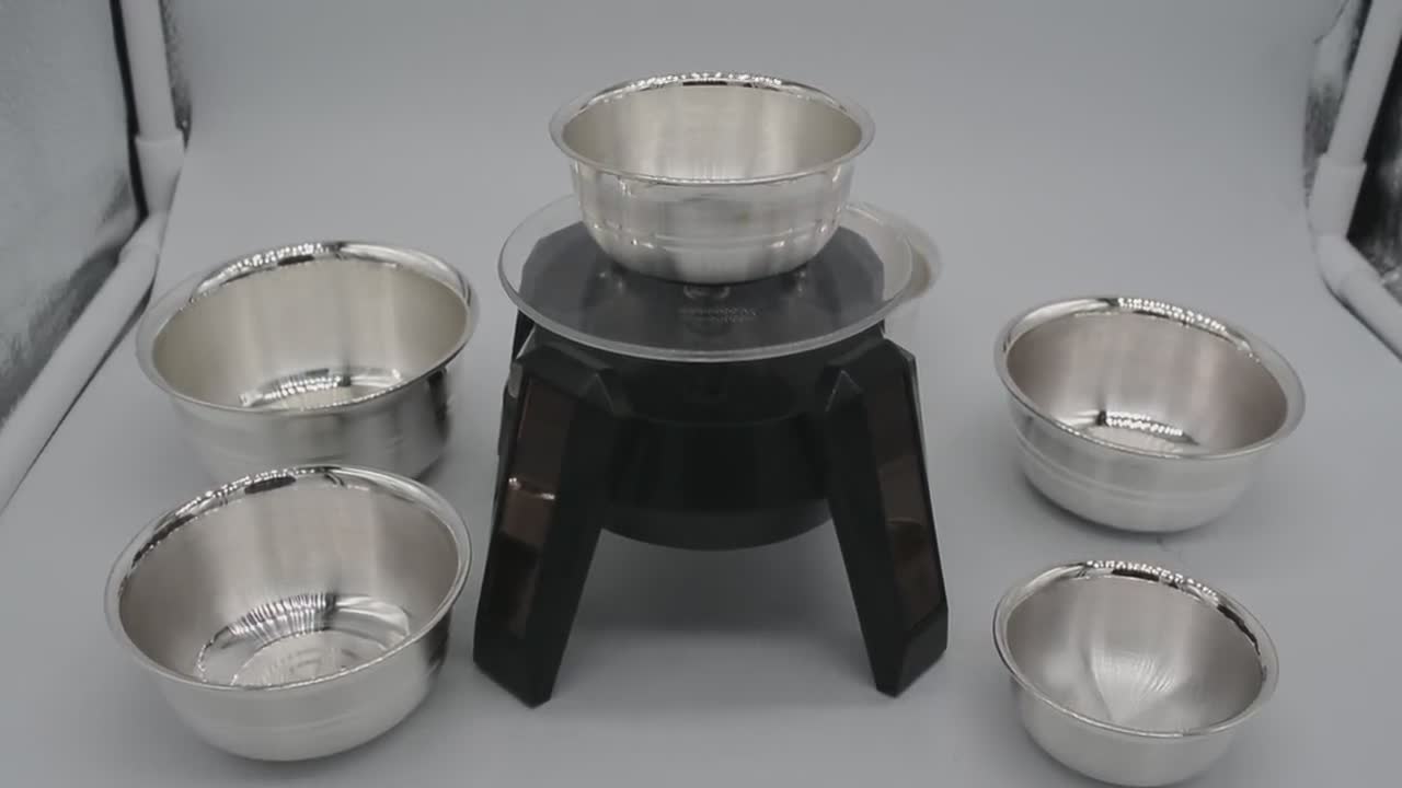 Buy Pure Silver Bowls and Spoons Serving Dishes, Baby Serving Utensils, Baby  Silver Bowl Used to Pooja or Baby Serving Vegetable or Dishes -  Israel