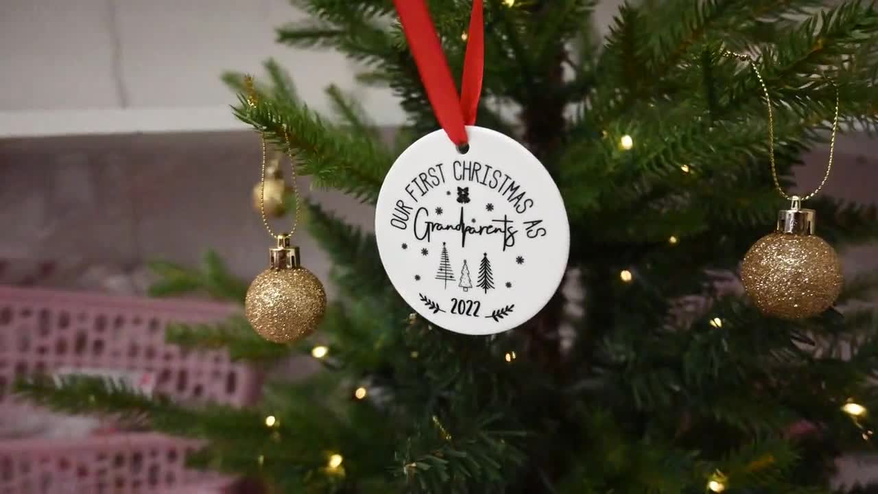 grandma and grandad christmas bauble