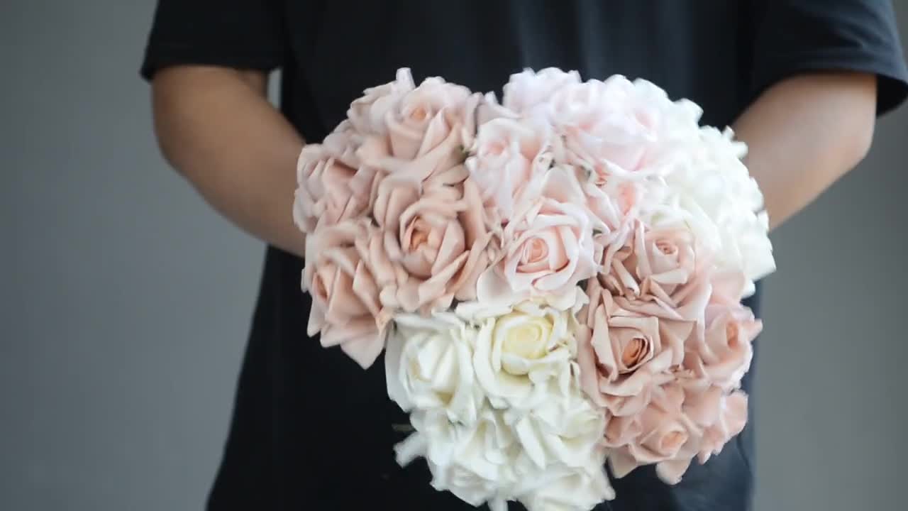 Blush Pink & White Wedding Bouquet, Spring/summer Wedding Bouquet