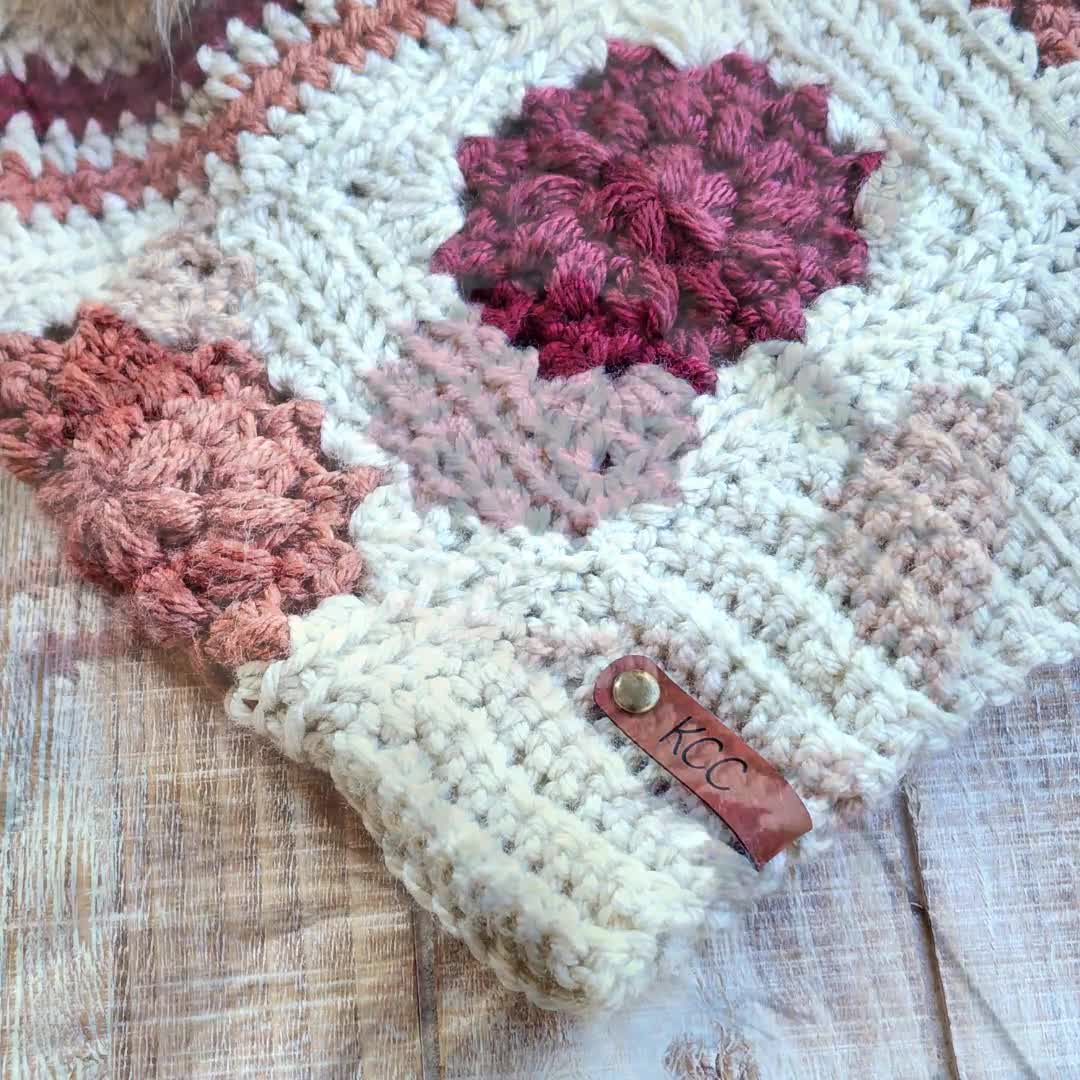 Crochet Beanie PATTERN - Dahlia Beanie - Crochet Hat Pattern