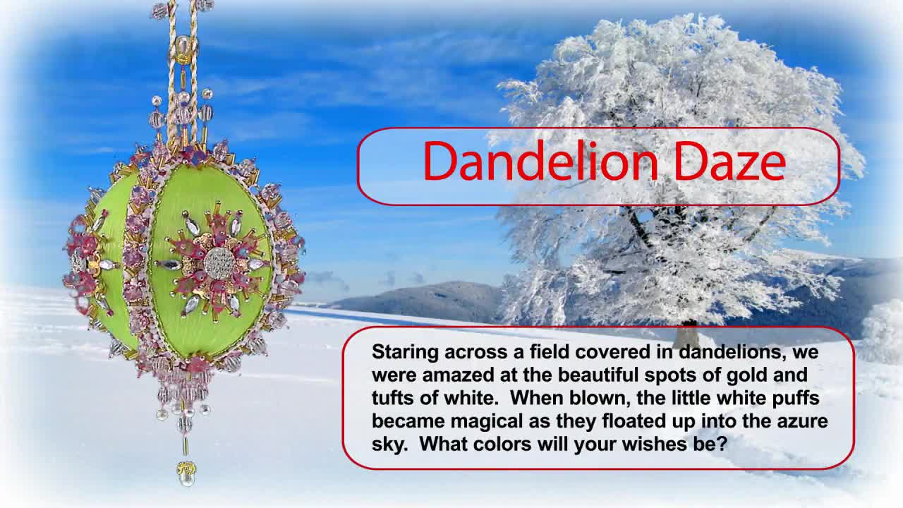Cracker Box Inc Kit de décorations de Noël Dandelion Daze