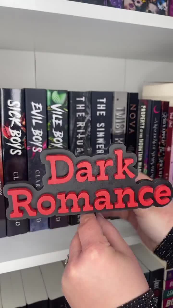 Dark Romance Bücherregal Schilder - Dekorative Bucheckenschilder Für Leseecken