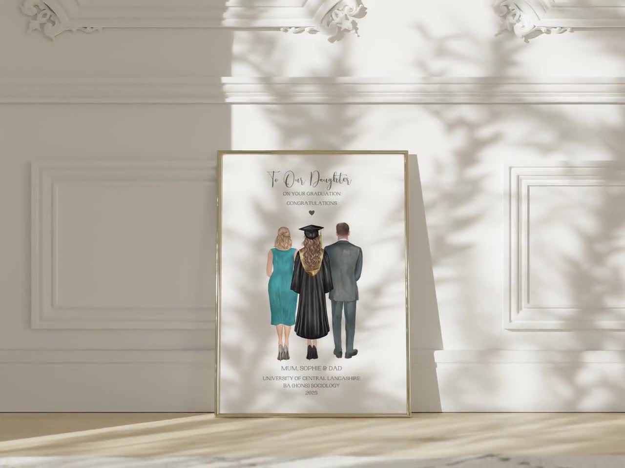 Graduation Gift For Daughter, Graduation Print From Mum and Dad, Graduation  Gift For Her, Proud Parents Graduation Gift