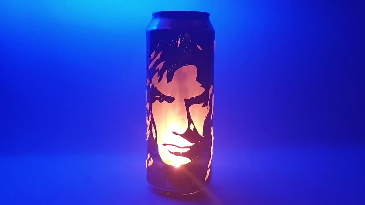 Dave Mustaine Beer Can Lantern! Megadeth Pop Art Lamp, Metallica, Unique  Gift