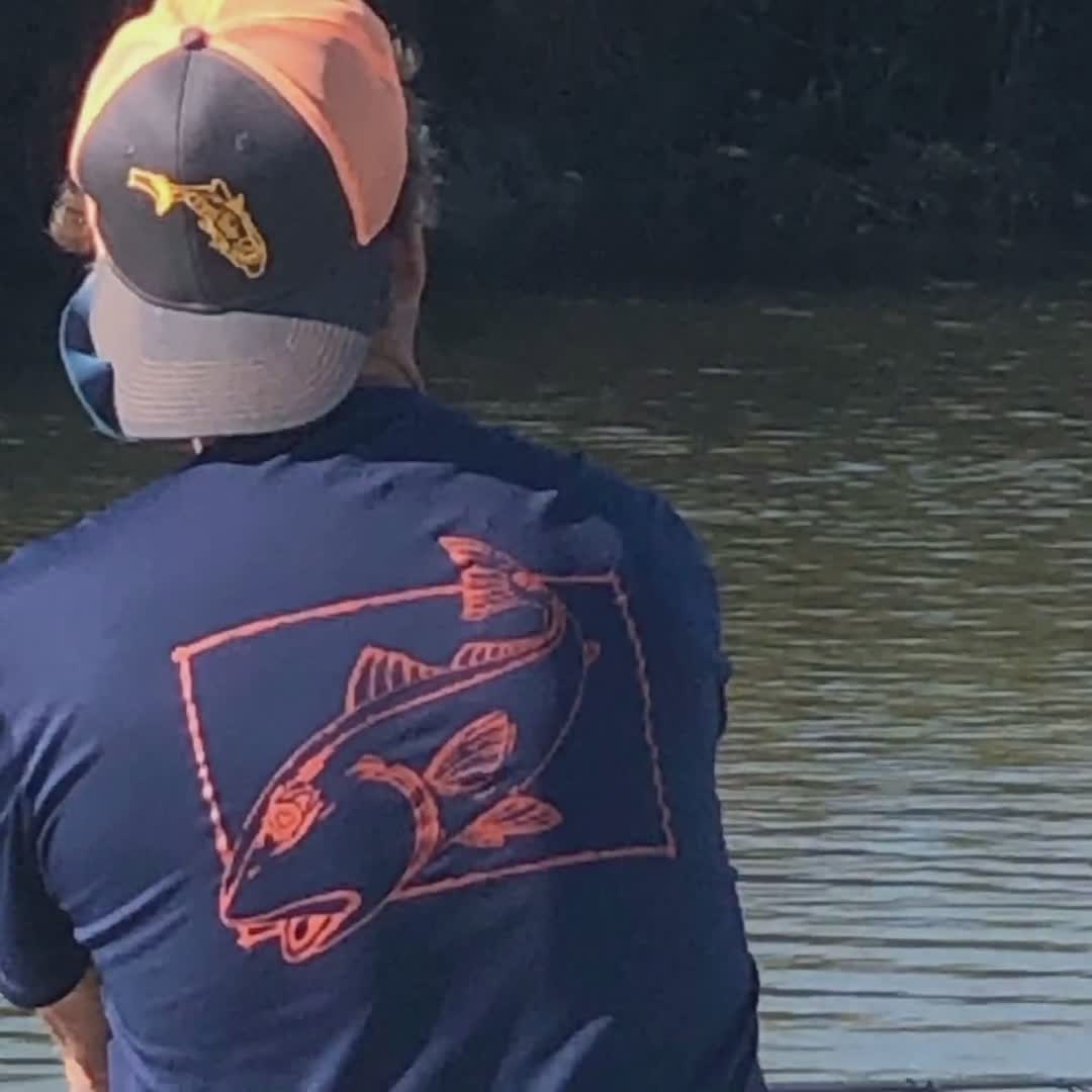 Redfish Fishing Shirt, Red Drum Camo Performance Shirts, 50 SPF Fishing  Shirt, UV Sun Protection Shirt, Men's Redfish Fishing Shirt 