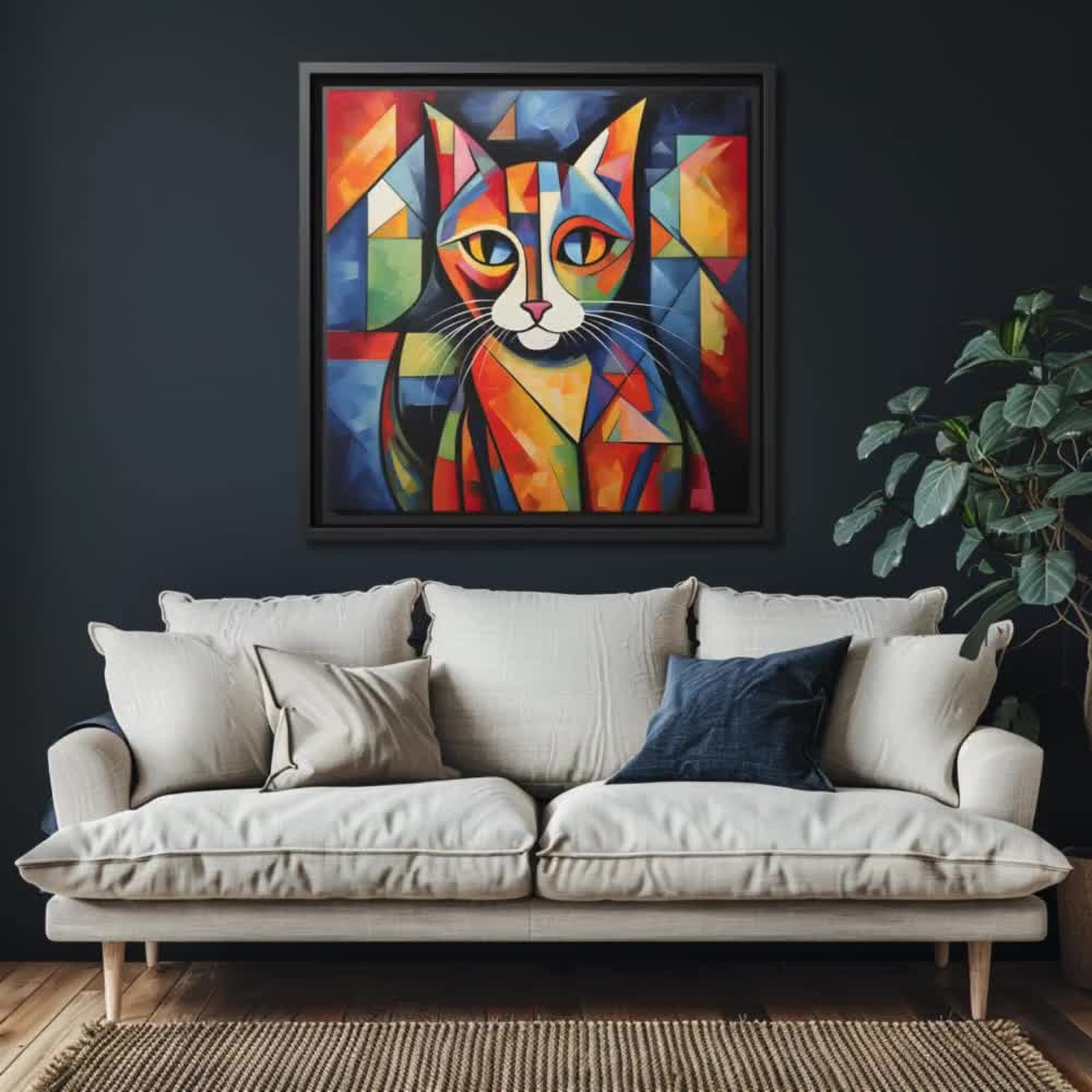 islandburner Quadro su tela Gatto astratto stile pittura Pablo Picasso Pet Art JBZJ Quadri Stampe Immagini Murale Decorazione da parete : islandburner