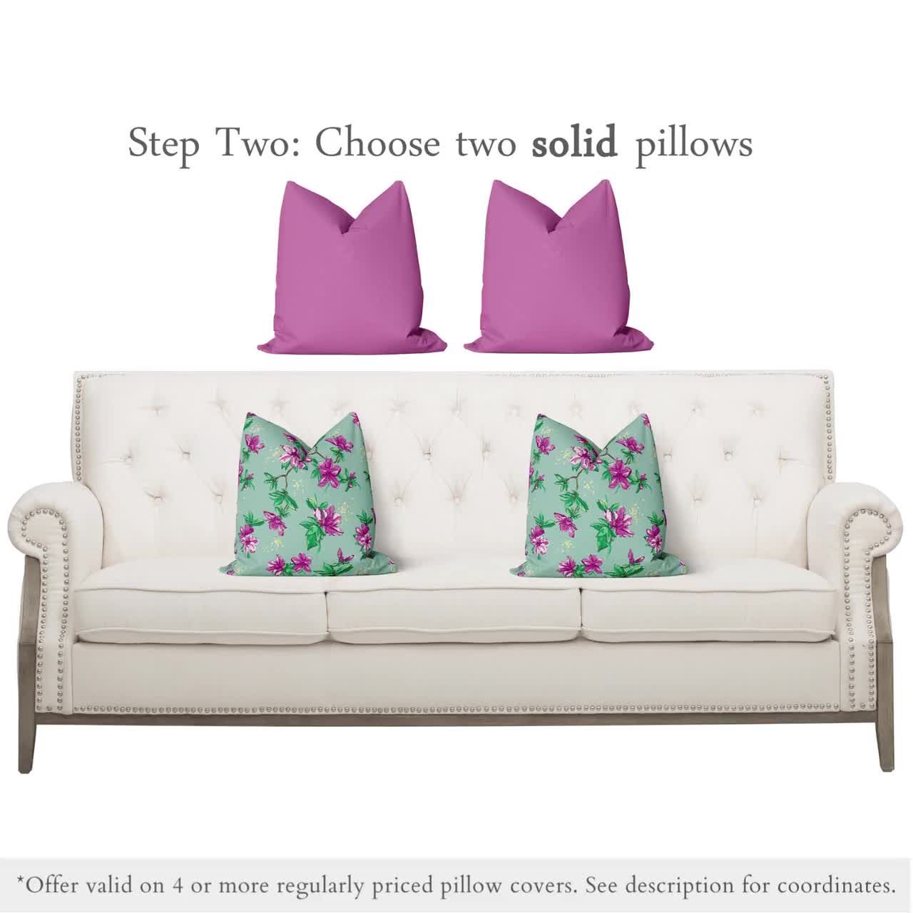 Add the perfect pillows to your bed, sofa or accent chair. Throw pillows  can accentuate the color of your furniture and …