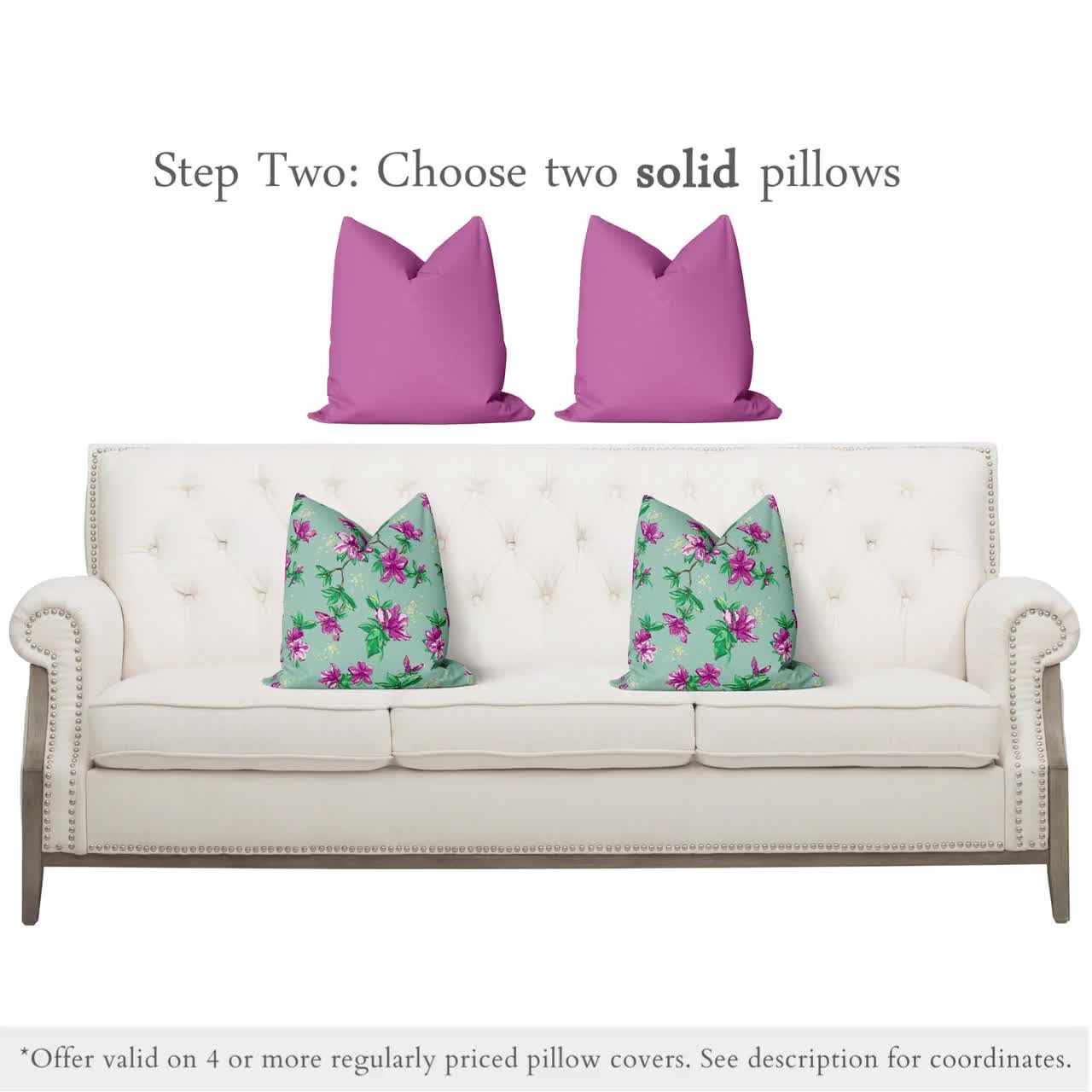 Melissa Colson Marlee King Bed Pillow Cover Set in Wistful Green