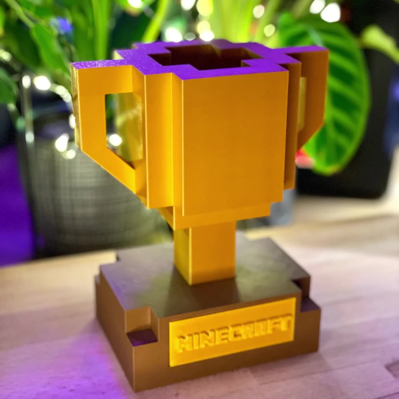 Chest Minecraft-inspired 3D Print Multiple Color Options 