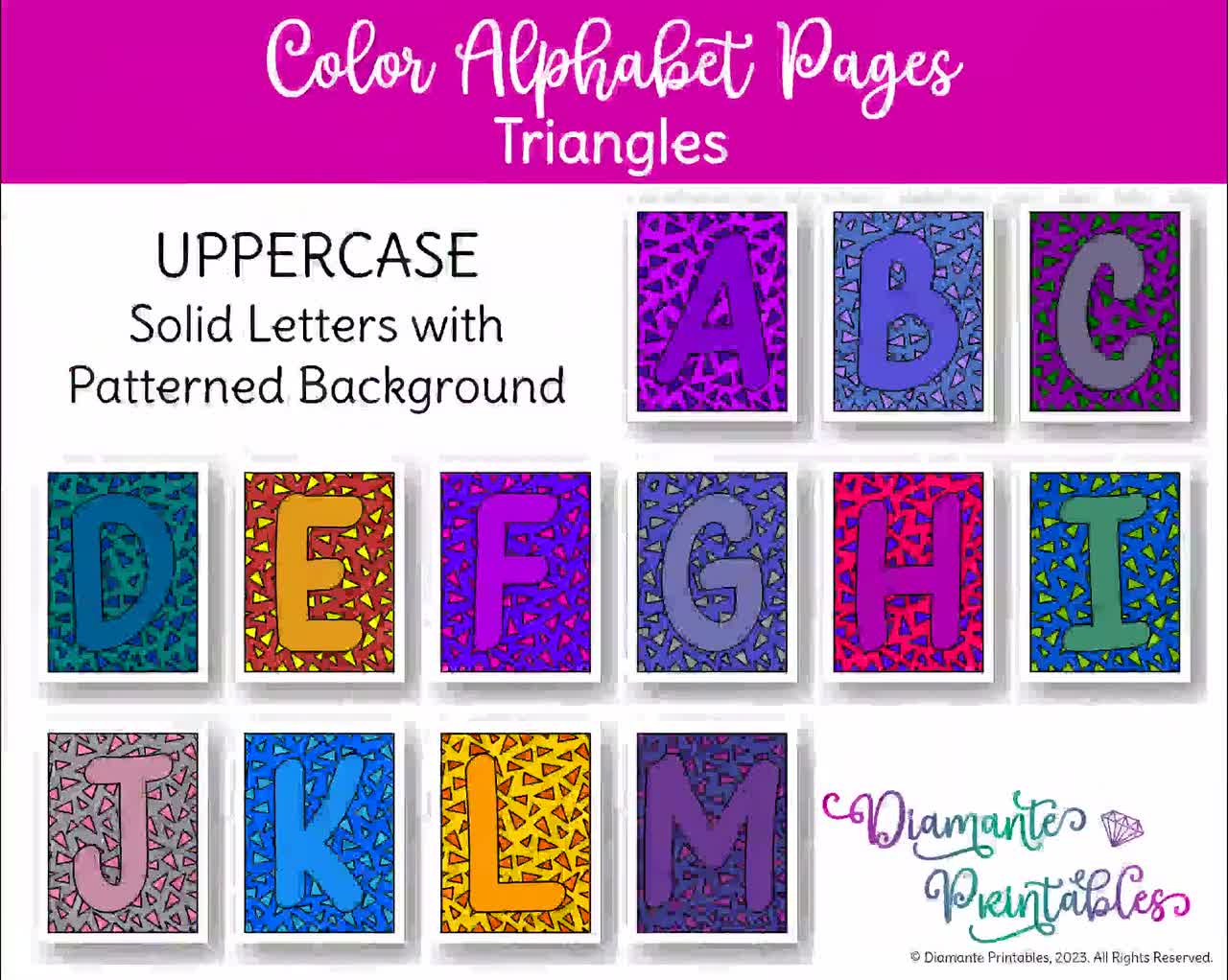 Bulletin Board Letters - Large Uppercase Letters and Lowercase Letters