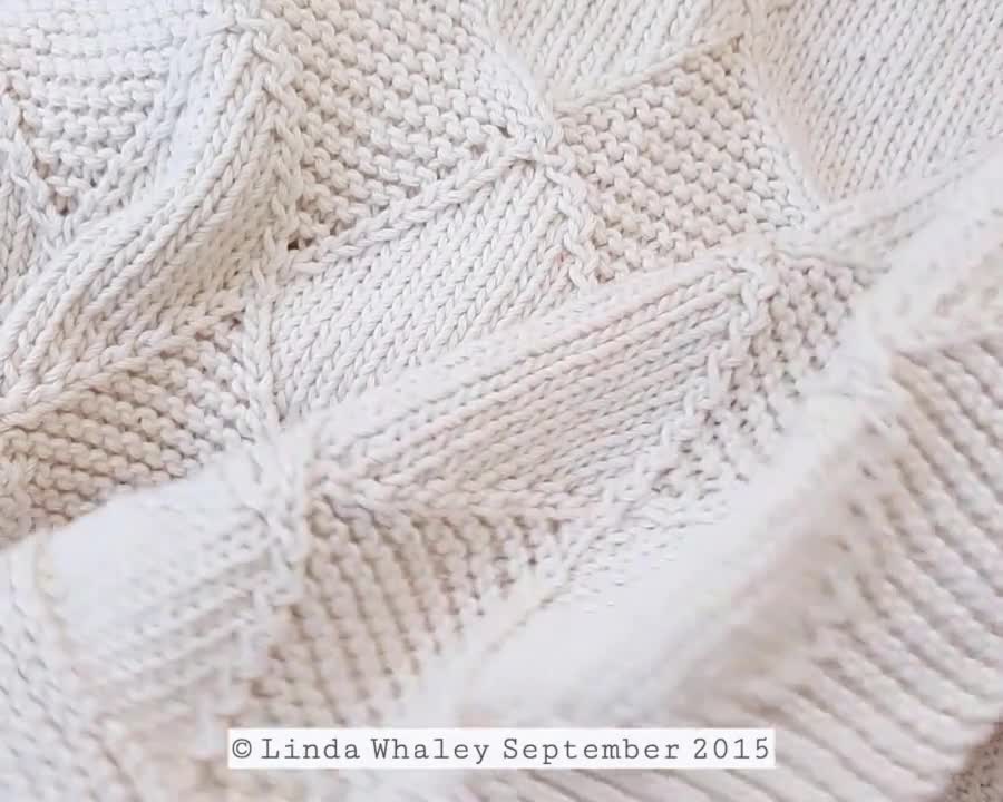 Diamond baby blanket knit pattern on sale