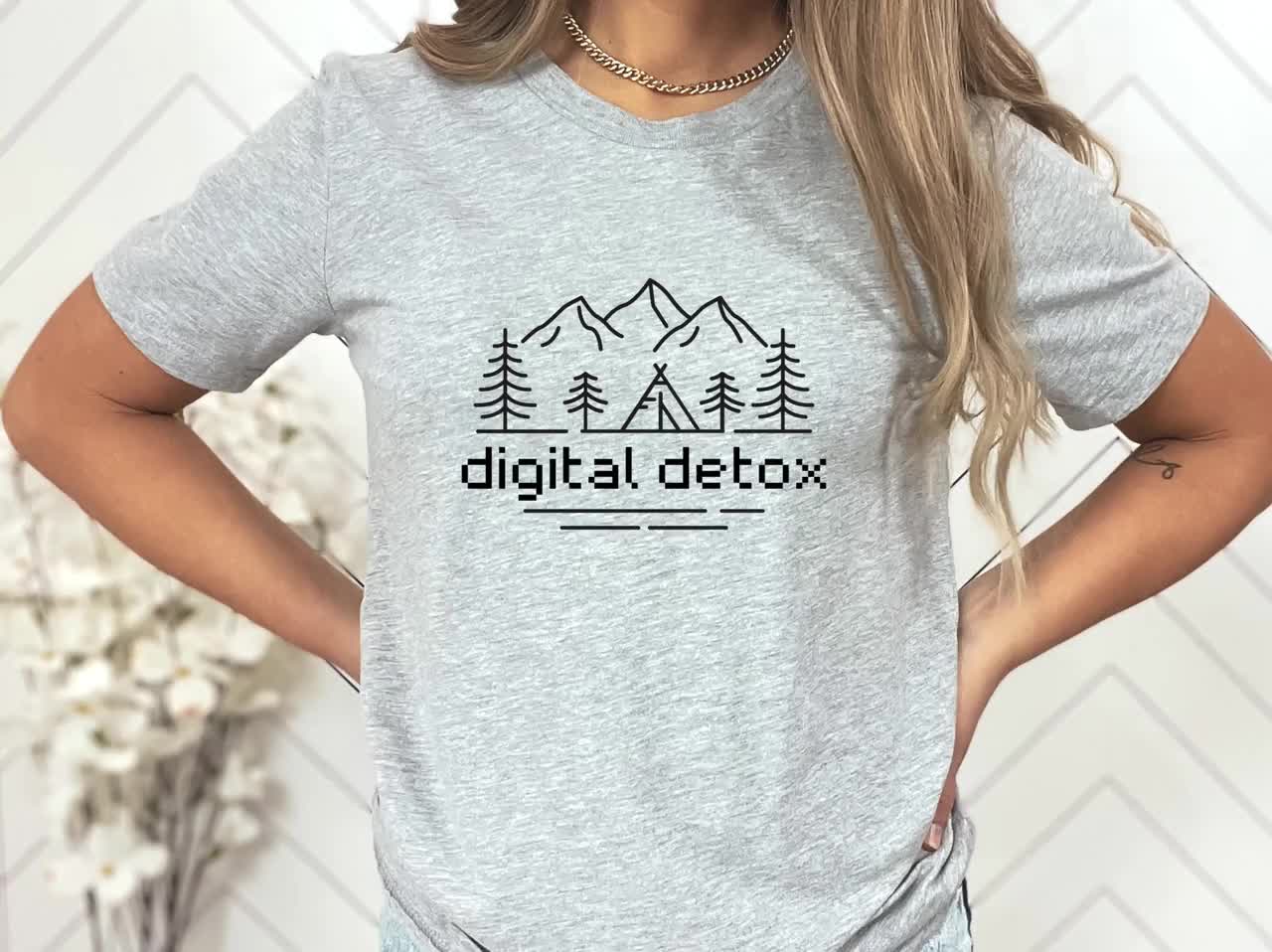 Digital Detox Shirt Into The Woods Unisex Softstyle Tee Offline TShirt Offline Mode T Shirt Nature Detox Into Nature Weekend Outfit