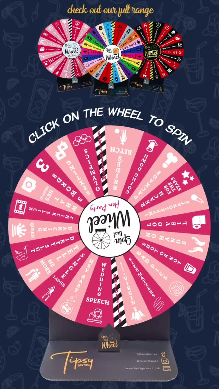 DIGITAL Hen Party Spinning Wheel Game