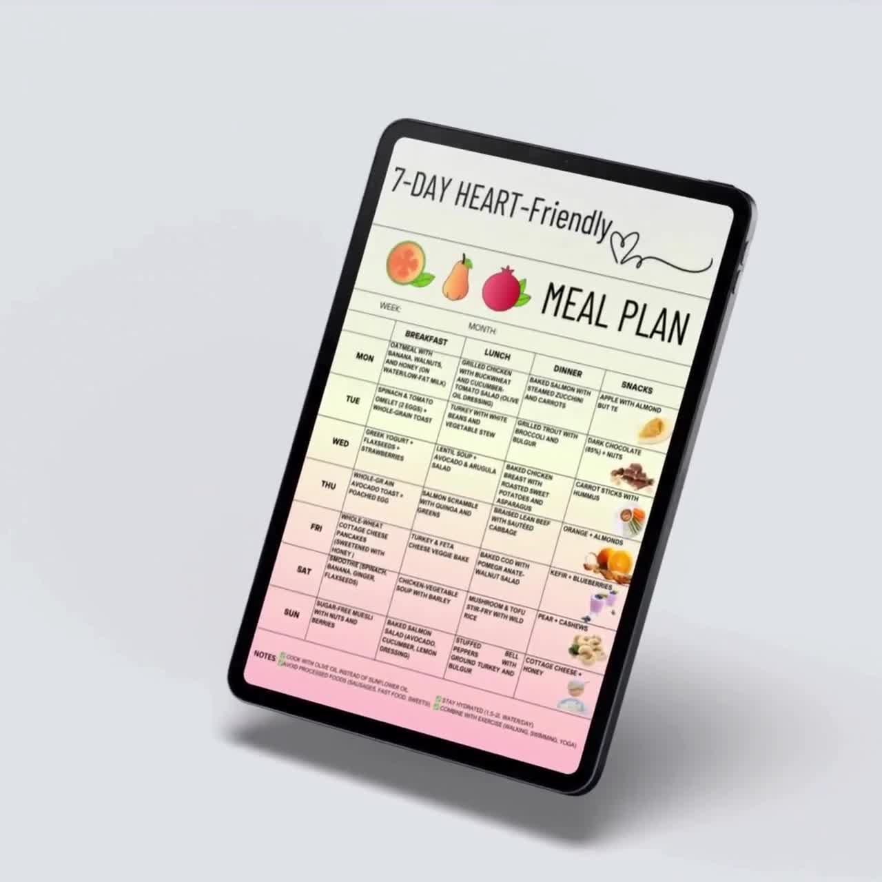 Ideas de alimentos saludables para el corazón: Plan de alimentación limpia de 7 días en PDF para un estilo de vida con bajo colesterol y alimentos integrales, lista de alimentos saludables para el corazón video poster