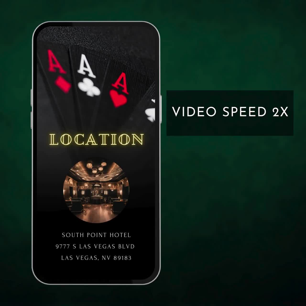 Poker Party Invite 21st 30th 40th Birthday Invitation Bday Event