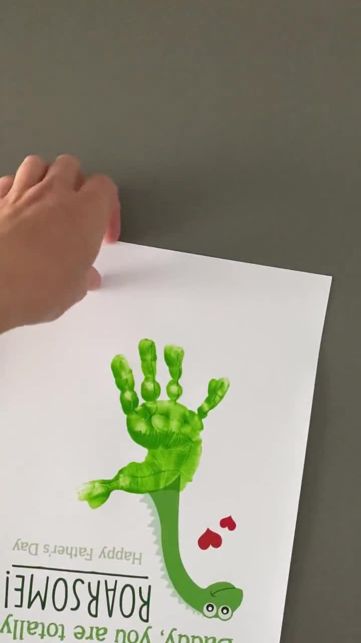 Handprint Art / Totally Roarsome / Happy Birthday / Kids 
