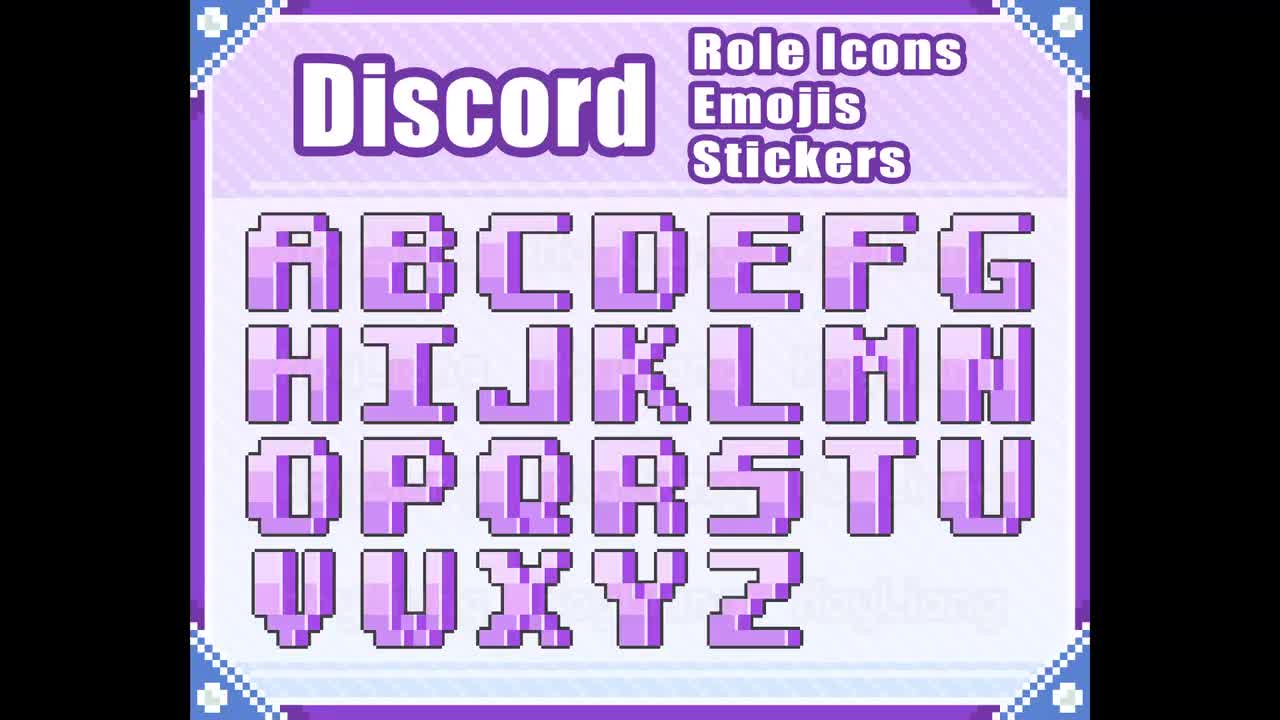 Cute Ghost Discord Role Icons 8-bit Pixel Emojis and Emotes 