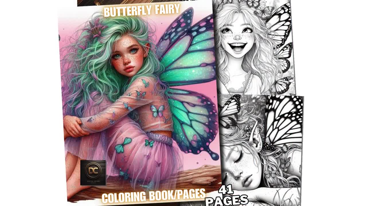 Fairy Butterfly　ブラウス 41 Butterfly Fairy Coloring Pages, Butterflys Fairies
