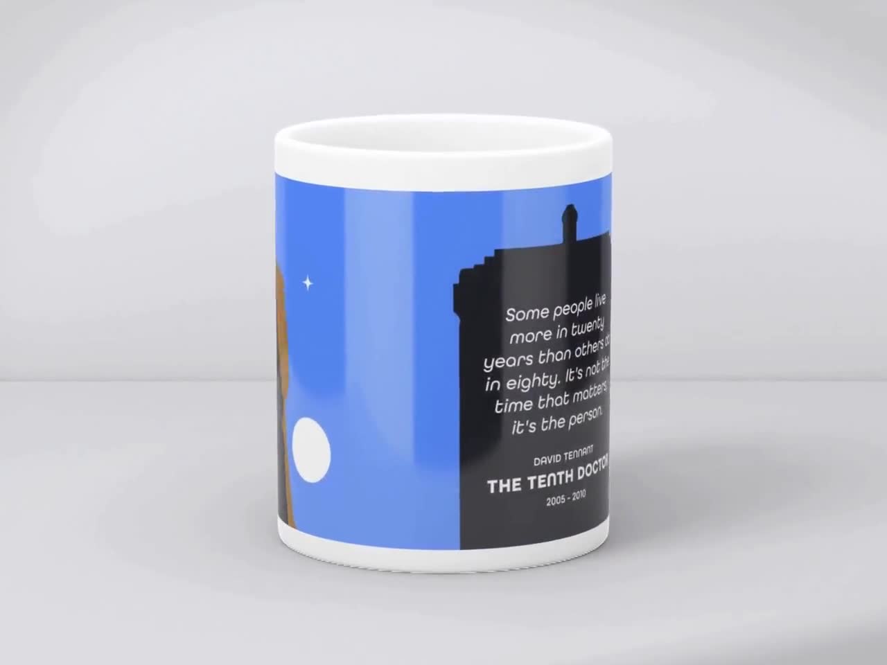 Tenth Doctor Mug | Doctor Who Quote Mug | 11oz Ceramic | Whovian Gift |  David Tennant | 10th Dr Who Mug