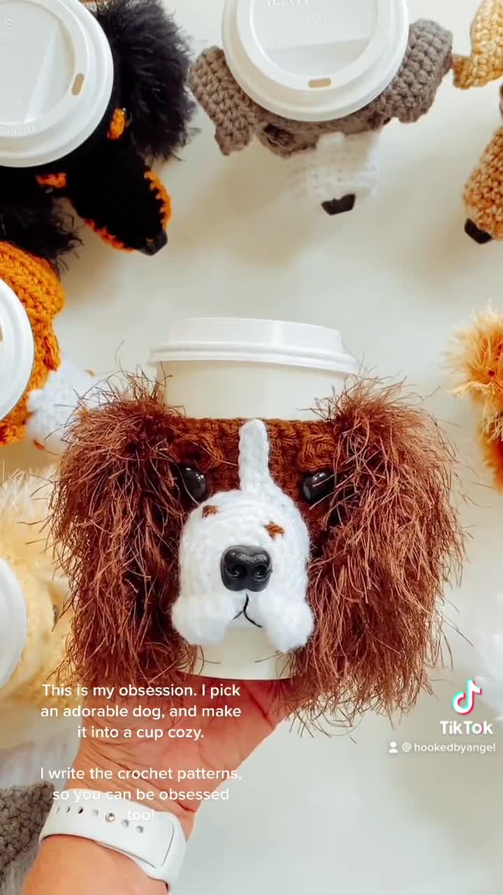 Dog crochet. Chunky dog. Crochet doggy. Pet crochet. Emotional support pet.  Dog lover.