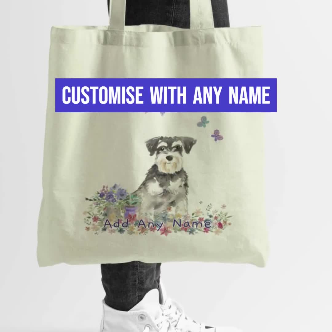 Sesi the Siberian Husky Canvas Tote Bag Dog Lover Gift, Doggy Bag