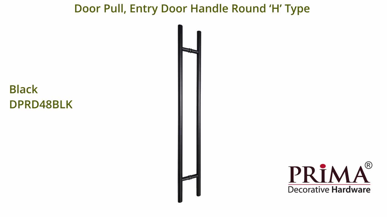 Door Pull Handles Round 'H' Type 48″