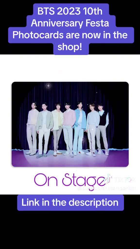 BTS 2023 Festa Celebrations 10th Anniversary Photoshoot Handmade