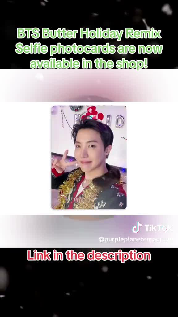 BTS Butter Holiday Remix Cute Christmas Selfies Handmade