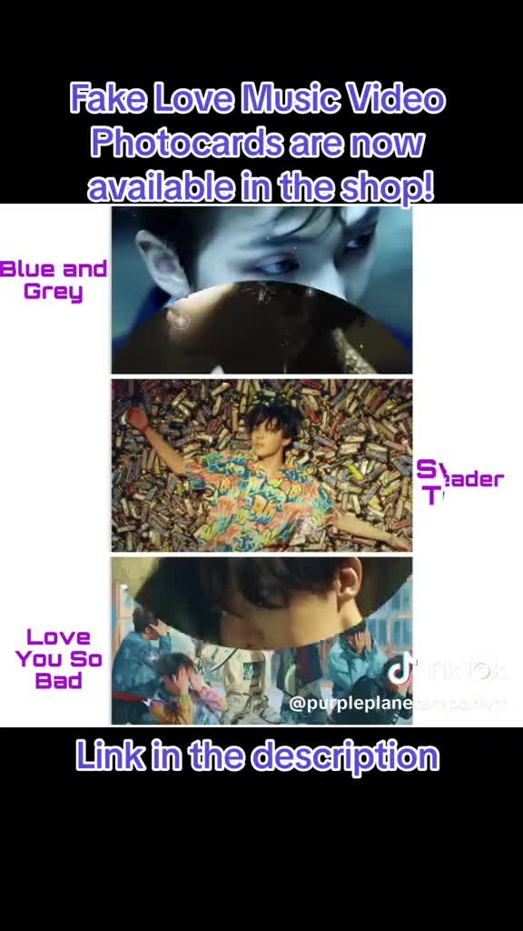 BTS Fake Love Music Video Handmade Unofficial Fan Merchandise