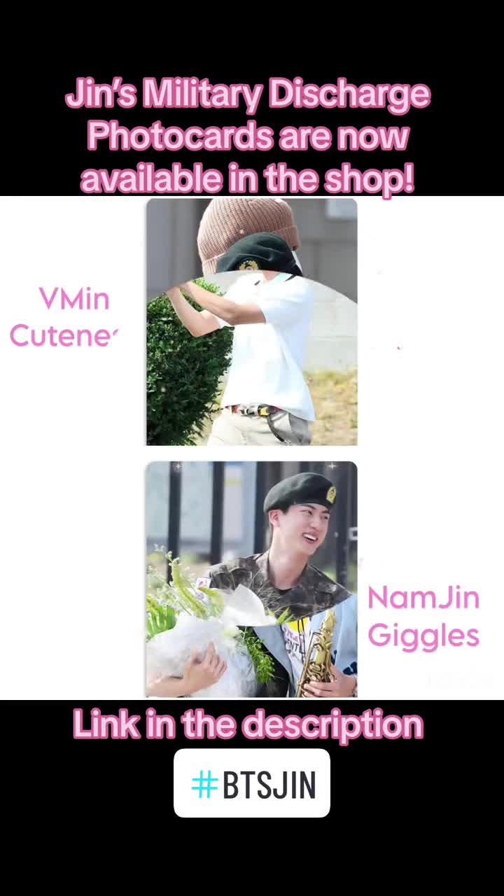 Jin of BTS South Korean Army Military Service Discharge Ceremony