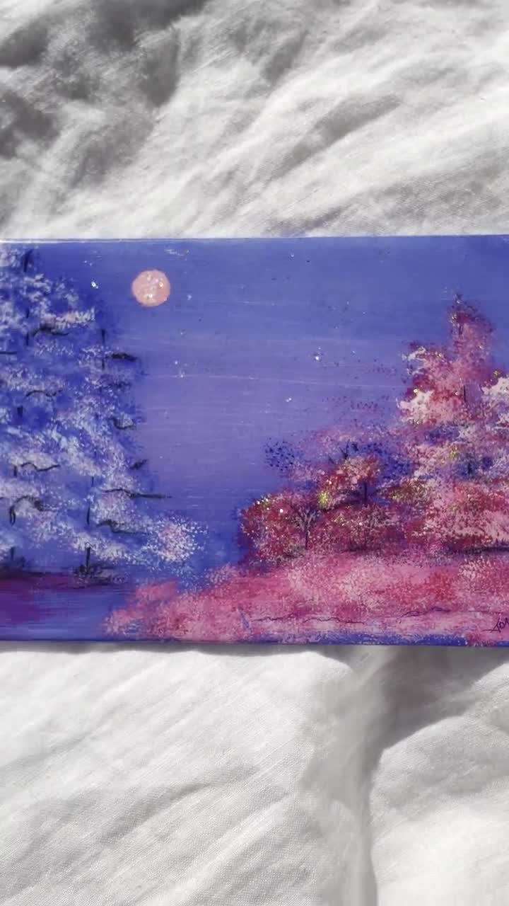 8x5in Art, Acrylic Paint, Canvas Decor, Home Decor, Acrylic Art