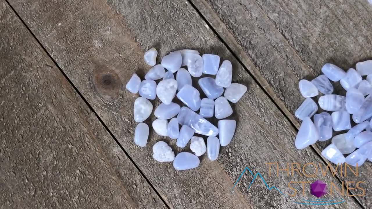 Blue CHALCEDONY Crystal Chips - Small Crystals, Gemstones, Jewelry Mak –  Throwin Stones